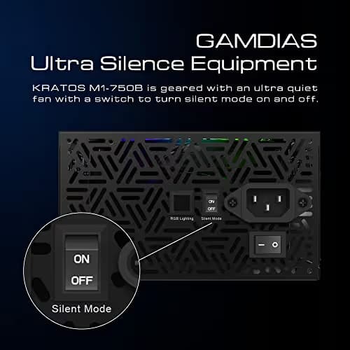 GAMDIAS KRATOS M1 B Black 750W Non-Modular 80+ Bronze Certified ATX image
