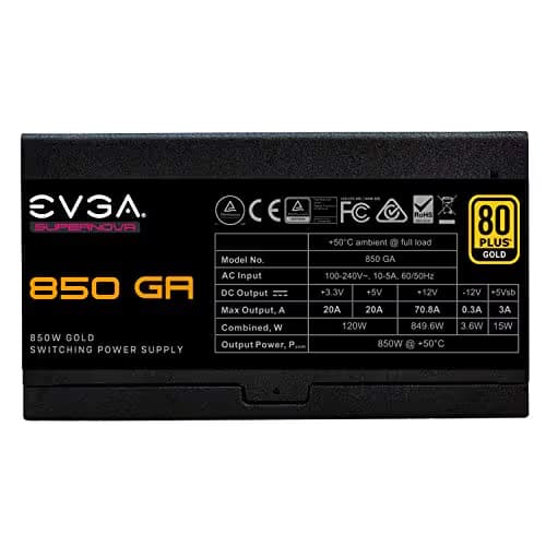 EVGA SuperNOVA 850 GA 850W Fully Modular 80+ Gold Certified image