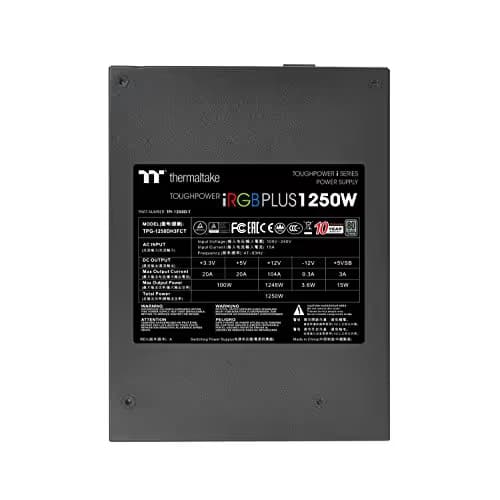 Thermaltake Toughpower iRGB PLUS TT Premium Edition Black 1650W Fully Modular 80+ Titanium image