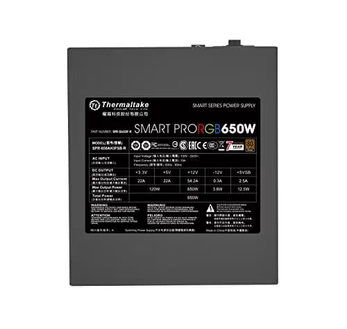 Thermaltake Smart Pro RGB 650W Fully Modular 80+ Bronze Certified image