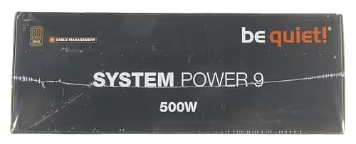 be quiet! System Power 9 500 CM Black 500W Semi-Modular 80+ Bronze Certified image