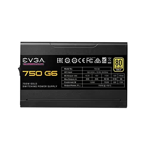 EVGA SuperNOVA 750 G6 750W Fully Modular 80+ Gold image