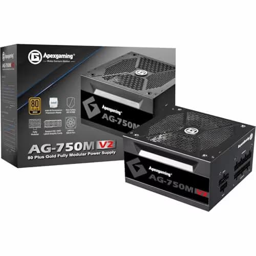 Apex AG-M Black 750W Fully Modular 80+ Gold Certified main image