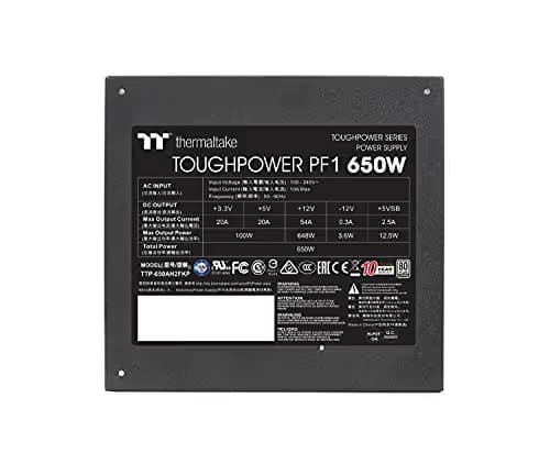 Thermaltake Toughpower PF1 - TT Premium Edition 650W Fully Modular 80+ Platinum Certified image