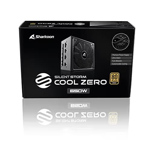 SHARKOON SilentStorm Cool Zero ATX 650W Fully Modular 80+ Gold Certified image