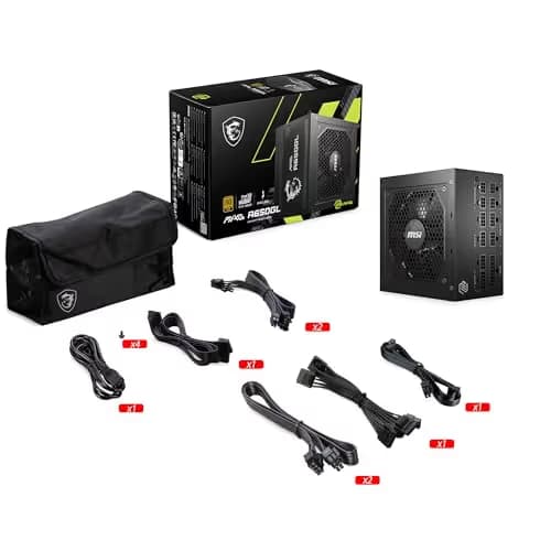 MSI MAG A650GL Black 650W Fully Modular 80+ Gold Certified ATX image