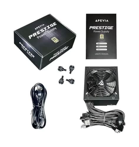 Apevia Prestige Black ATX 600W Non-Modular 80+ Gold Certified image