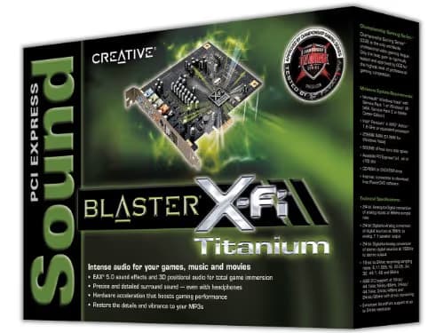 Creative Labs Sound Blaster X-Fi Titanium HD 24-bit 96 kHz PCIe x1 7.1 Channel main image