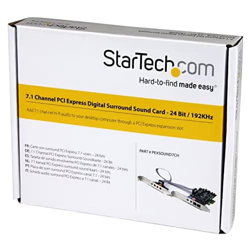 StarTech PCISOUND4CH PCI 4.0 Channel 16-bit 48 kHz image