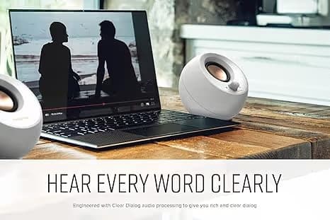 Creative Pebble V3 2.0 USB-C Speakers w/ Bluetooth 5.0 - White image