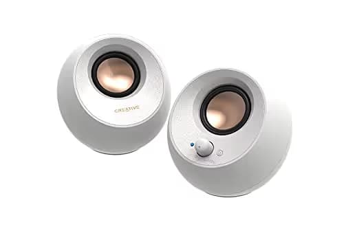 Creative Pebble V3 2.0 USB-C Speakers w/ Bluetooth 5.0 - White image