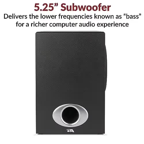 Cyber Acoustics CA-3810 2.1 Channel 40 W Speaker System image