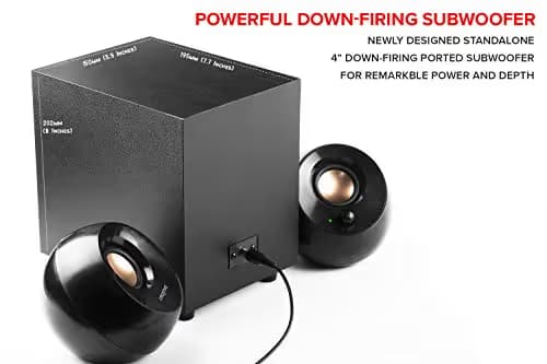 Creative Labs Pebble Plus 2.1 Channel 8W Desktop Speakers image