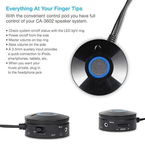 Cyber Acoustics CA-3602 2.1 Channel 30 W Speaker System image