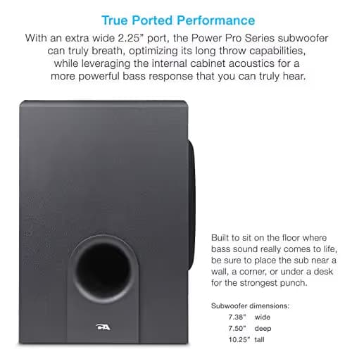Cyber Acoustics CA-3602 2.1 Channel 30 W Speaker System image
