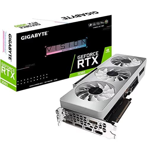 Gigabyte Vision OC GeForce RTX 3080 10GB GDDR6X Silver / White image