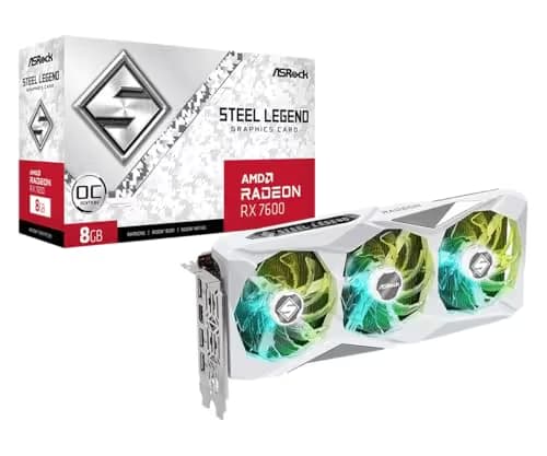 ASRock Steel Legend OC Radeon RX 7600 8GB GDDR6 White image