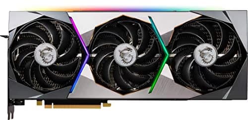 MSI Suprim X GeForce RTX 3070 LHR 8GB GDDR6 Black / Silver image
