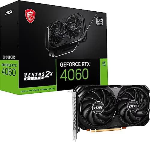 MSI VENTUS 2X BLACK OC GeForce RTX 4060 8GB GDDR6  main image