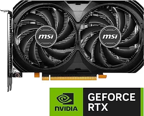 MSI VENTUS 2X BLACK OC GeForce RTX 4060 8GB GDDR6  image