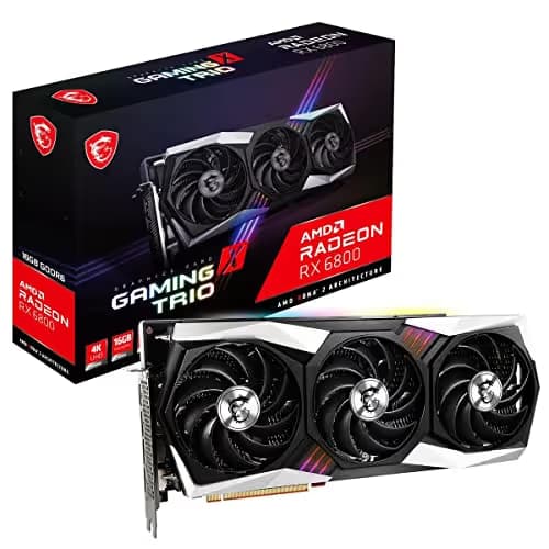 MSI GAMING X TRIO Radeon RX 6800 16GB GDDR6 Black Silver image