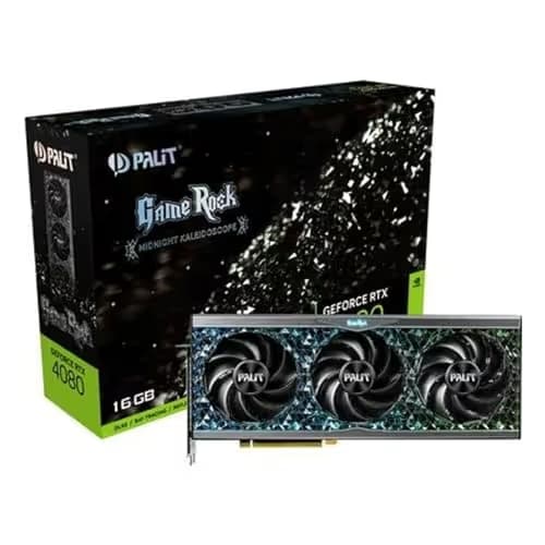 Palit GameRock OmniBlack GeForce RTX 4080 16GB GDDR6X Black main image