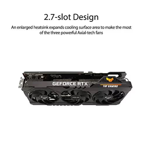 Asus TUF GAMING OC V2 GeForce RTX 3070 LHR 8GB GDDR6 Black image