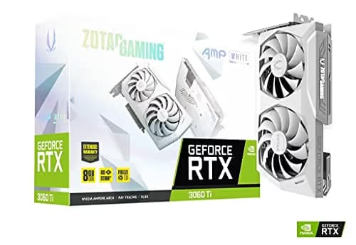 ZOTAC GAMING GeForce RTX 3060 Ti AMP White Edition LHR 8GB GDDR6 image
