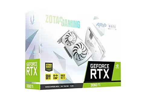 ZOTAC GAMING GeForce RTX 3060 Ti AMP White Edition LHR 8GB GDDR6 image