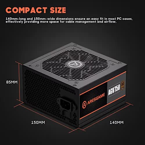 ARESGAME AGV ATX 750W Semi-Modular 80+ Bronze Certified image