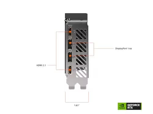 Gigabyte WINDFORCE OC GeForce RTX 4060 Ti 16GB GDDR6 Black / Silver image