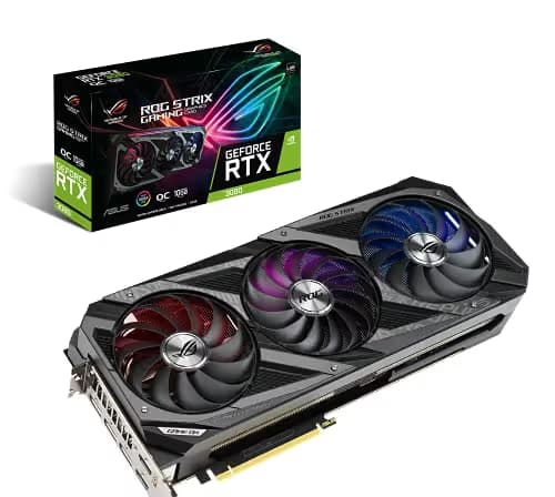 Asus ROG STRIX GAMING OC V2 GeForce RTX 3080 LHR 10GB GDDR6X Black image