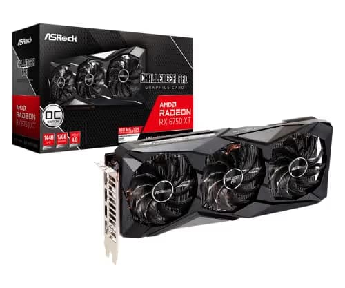 ASRock Radeon RX 6750 XT Challenger Pro OC 12GB GDDR6 Black main image