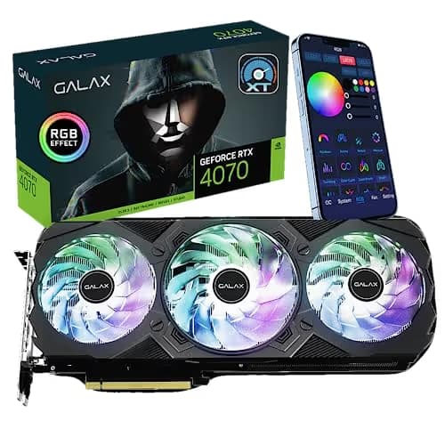 GALAX EX Gamer GeForce RTX 4070 12GB GDDR6X White image