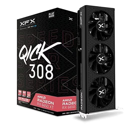 XFX Speedster MERC 308 Radeon RX 6650 XT 8GB GDDR6 Black image