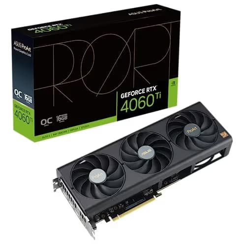 Asus ProArt OC GeForce RTX 4060 Ti 16GB GDDR6 Black / Gold main image