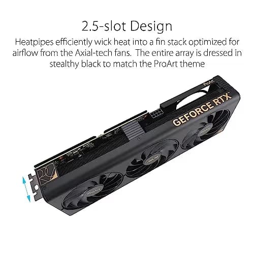 Asus ProArt OC GeForce RTX 4060 Ti 16GB GDDR6 Black / Gold image