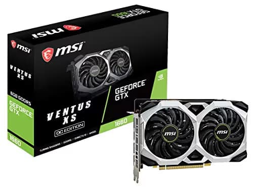 MSI GeForce GTX 1660 VENTUS XS OC 6GB GDDR5 Black / White image