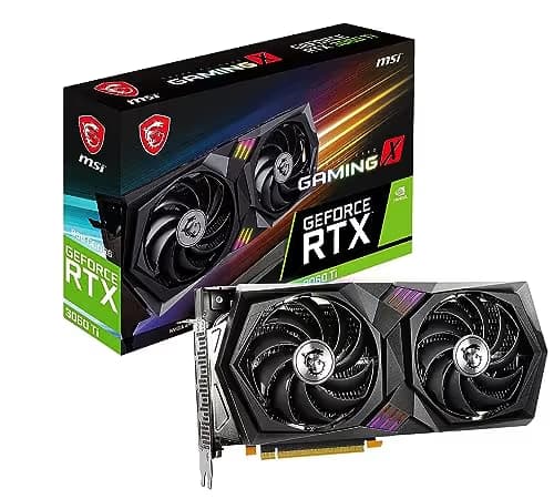 MSI GAMING X GeForce RTX 3060 Ti LHR 8GB GDDR6 Black / Gray image