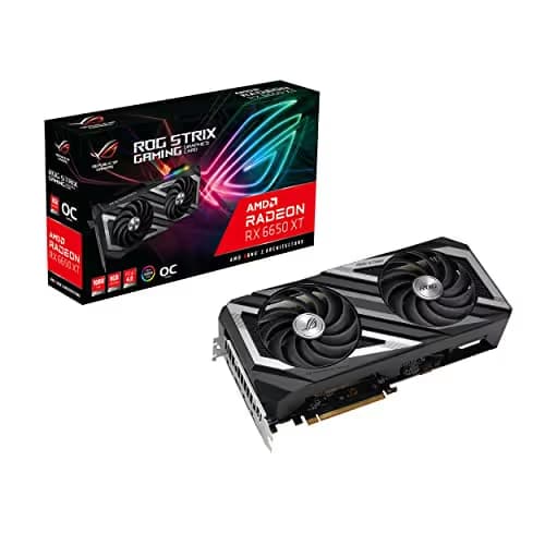 Asus ROG STRIX GAMING OC Radeon RX 6650 XT 8GB GDDR6 Black / Gray image