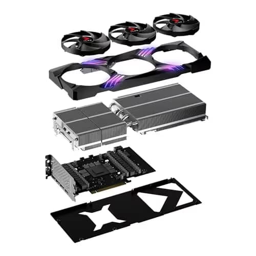 PNY GeForce RTX 4080 16GB XLR8 Gaming VERTO EPIC-X RGB Overclocked Triple Fan DLSS 3 image