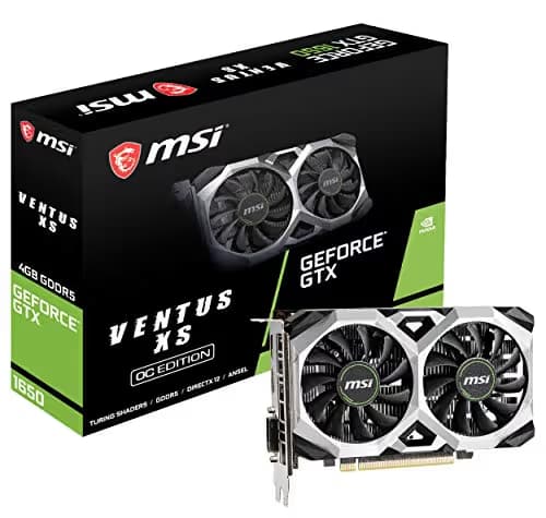 MSI GeForce GTX 1650 G5 VENTUS XS OC 4GB GDDR5 Black / White main image