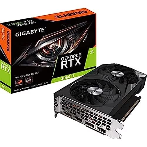Gigabyte WINDFORCE OC GeForce RTX 3060 Ti LHR 8GB GDDR6 Black / Silver image