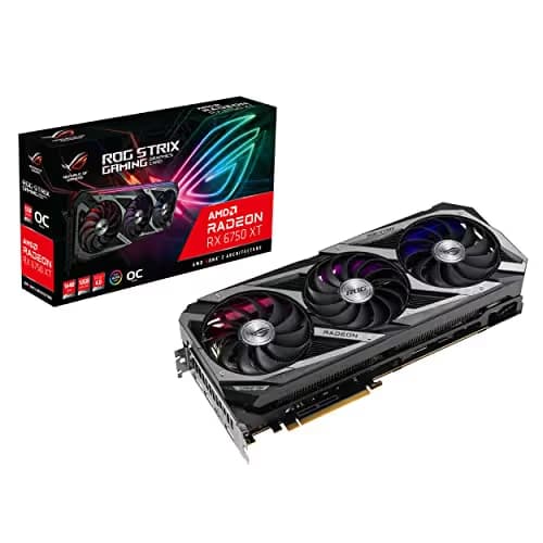 Asus Radeon RX 6750 XT ROG STRIX GAMING OC 12GB GDDR6 Black / Gray image