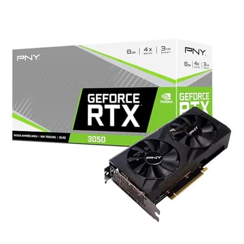 PNY VERTO GeForce RTX 3050 8GB GDDR6 Black image
