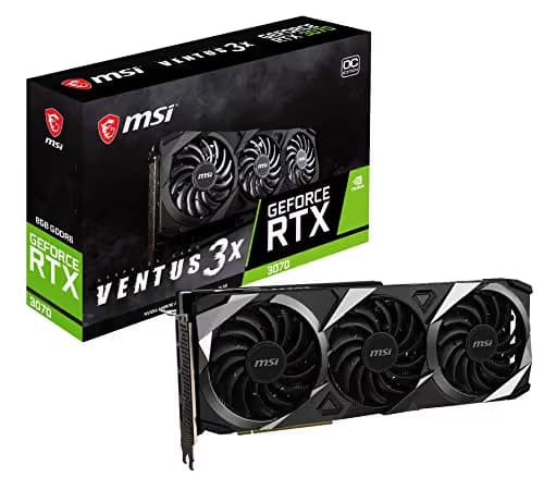 MSI GeForce RTX 3070 LHR GeForce RTX 3070 LHR Black 8GB GDDR6 image