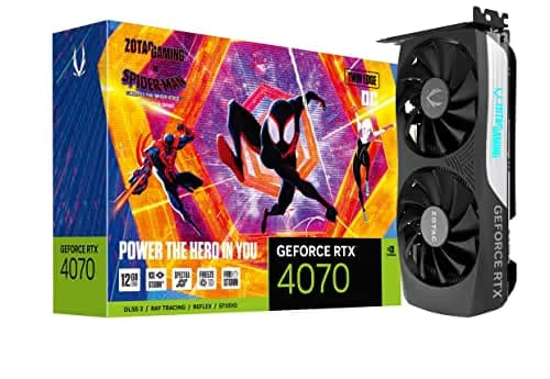 Zotac GeForce RTX 4070 GAMING Twin Edge OC Spider-Man: Across the Spider-Verse 12GB GDDR6X Black / Gray image