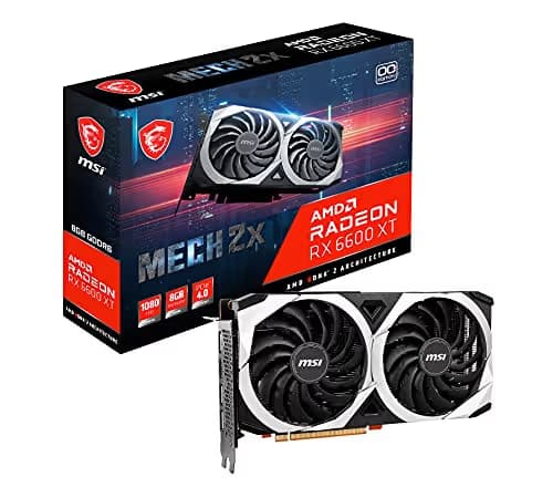 MSI MECH 2X OC Radeon RX 6600 XT 8GB GDDR6 Black / Silver image