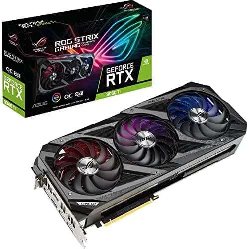 Asus ROG STRIX GAMING OC V2 GeForce RTX 3060 Ti LHR 8GB GDDR6 Black / Silver image