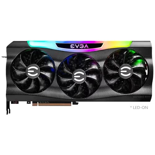 EVGA FTW3 ULTRA GAMING LHR GeForce RTX 3080 10GB LHR 10GB GDDR6X Black image